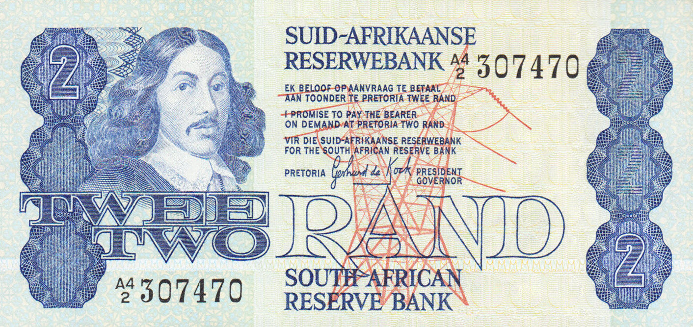 P118b South Africa 2 Rand Year ND